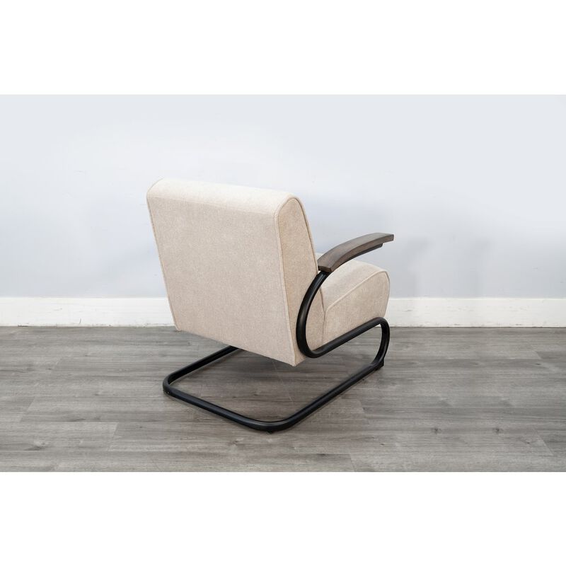Sunny Designs Nash Modern Industrial Accent Chair with Metal Frame image number 5