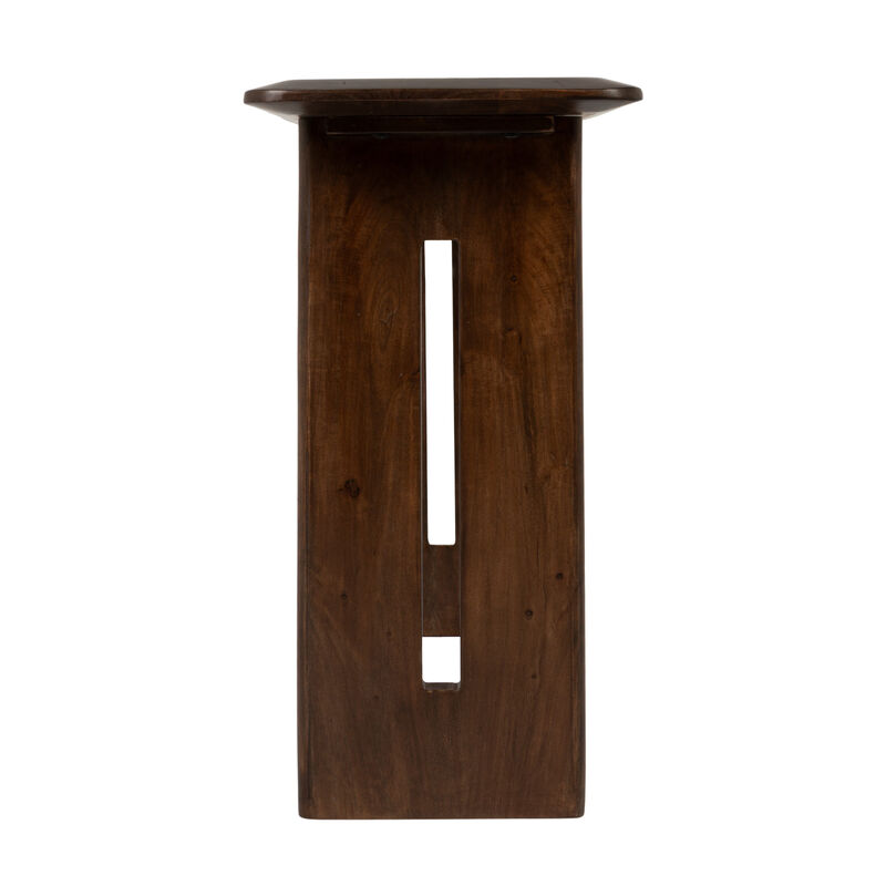 Acacia Wood Rectangular Console Table image number 3