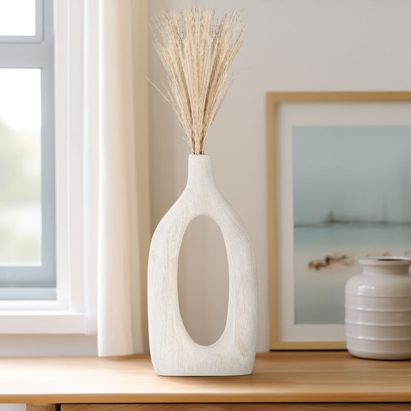 Wood Novelty Cut-Out Vase