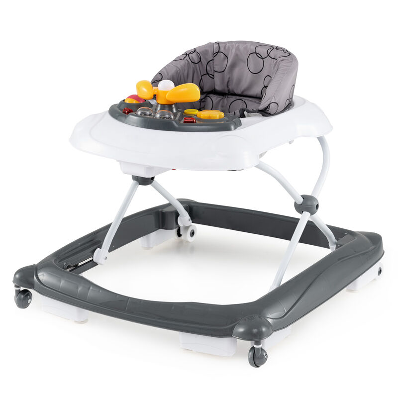 Foldable Baby Walker 3-Level Height Adjustment with Padded Seat image number 0