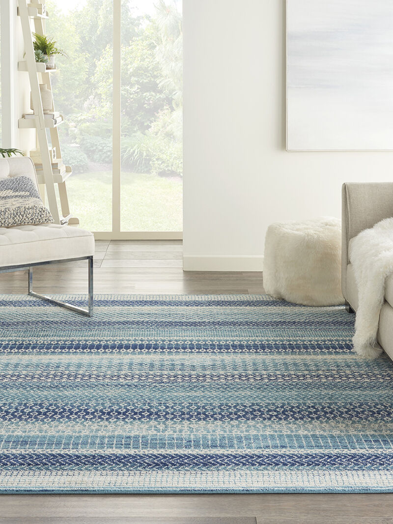 Passion PSN26 Navy/Blue 6'7" x 9'6" Rug