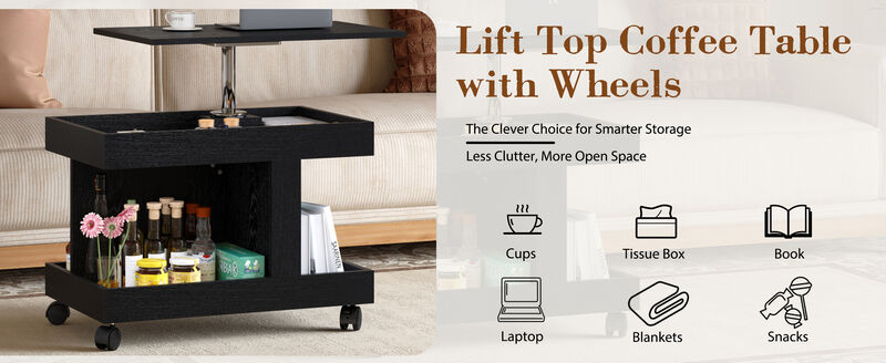 Votfri 360&deg; Rotating Desktop Side Table image number 6
