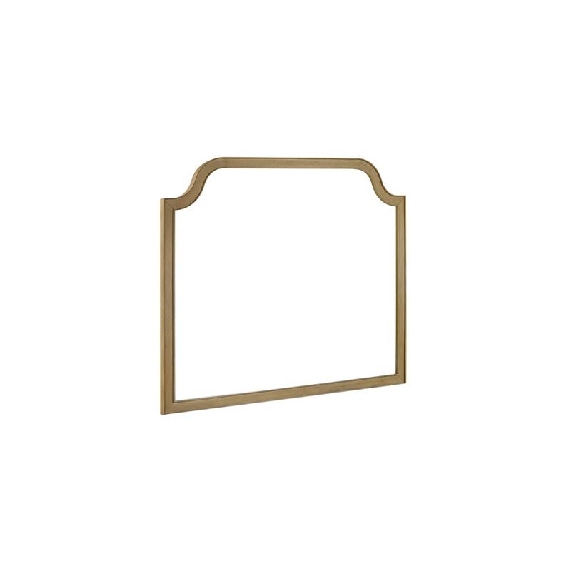 Magnolia Shaped Landscape Mirror - Cashew image number 2