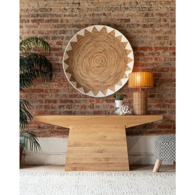 World Interiors Incus 68" Console Table in Oak image number 6