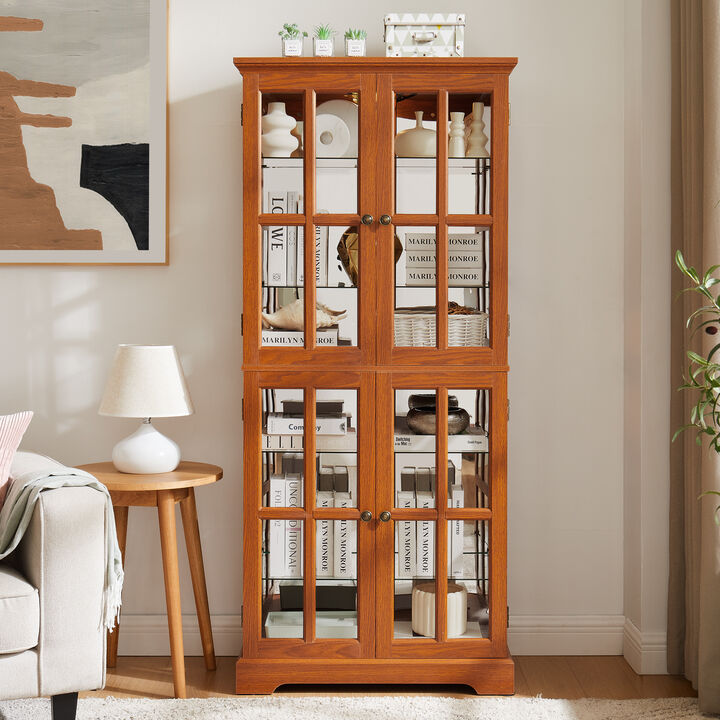 TATEUS Glass Display Cabinet