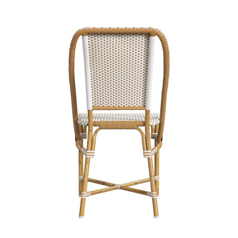 Butler Specialty Tobias 18.5 in. Seat Height Outdoor Rattan and Metal  Dining Side Chair image number 3
