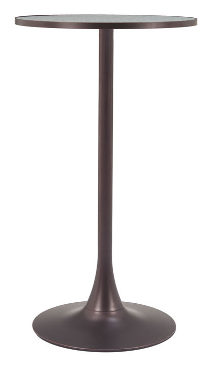 Bite Bar Table Gray & Bronze