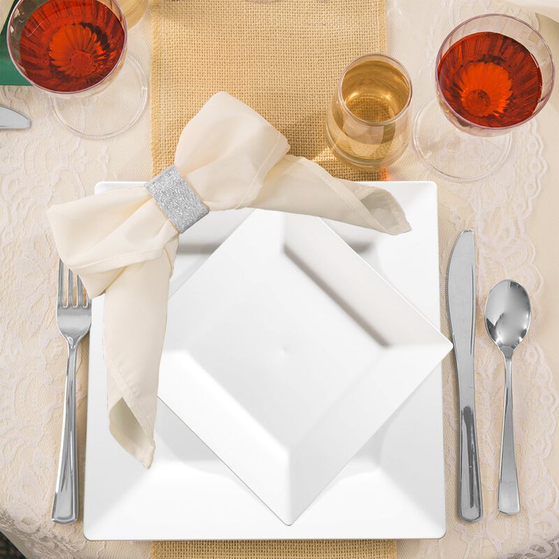Square Plastic Wedding Value Set (30 Sets) image number 7