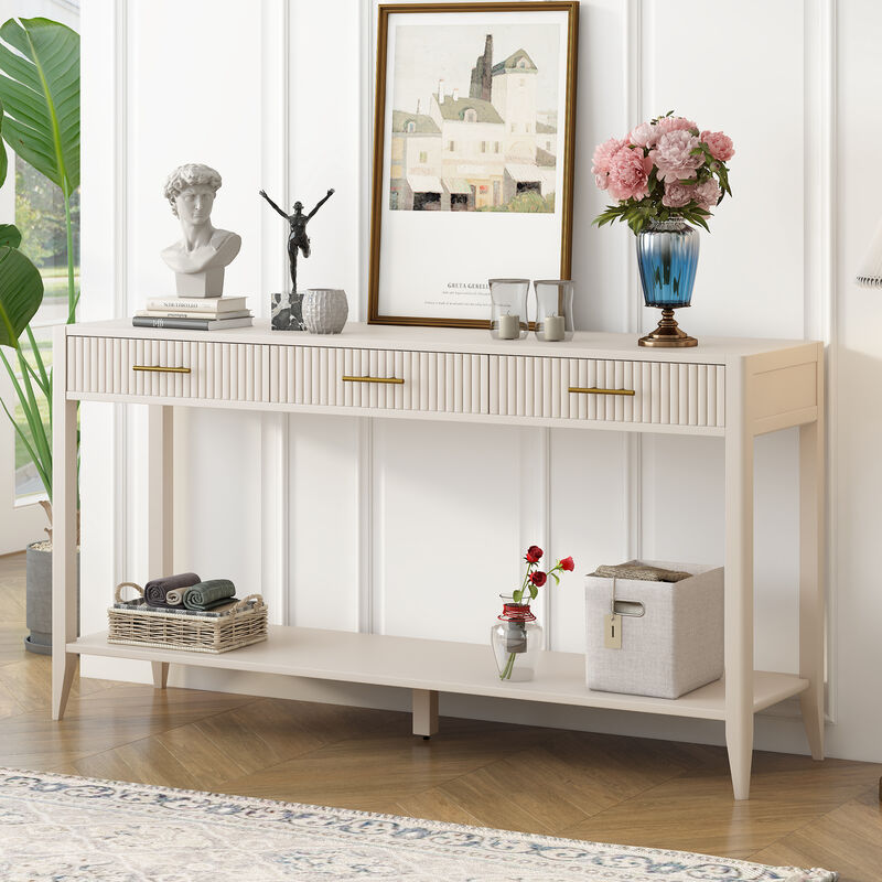 Merax Entryway Console Table with Drawers