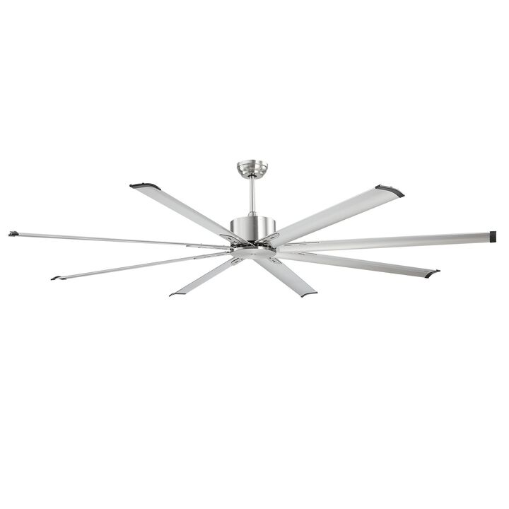 84 Inch Ceiling Fan No Light 8 Blade Remote Reversible DC Motor