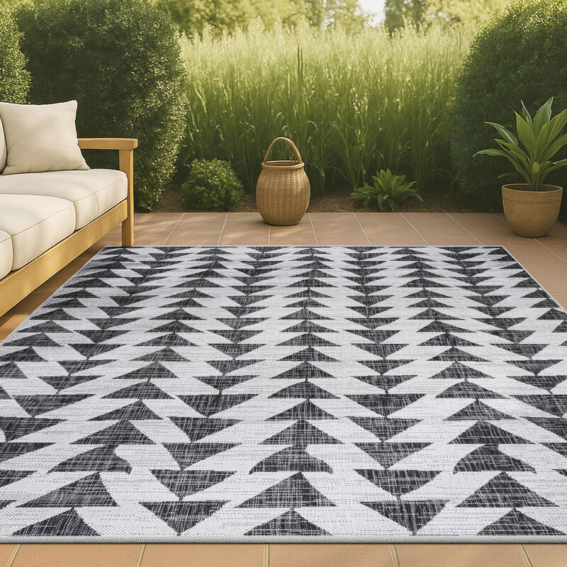 andratx Modern Tribal Geometric Indoor/Outdoor Area Rug