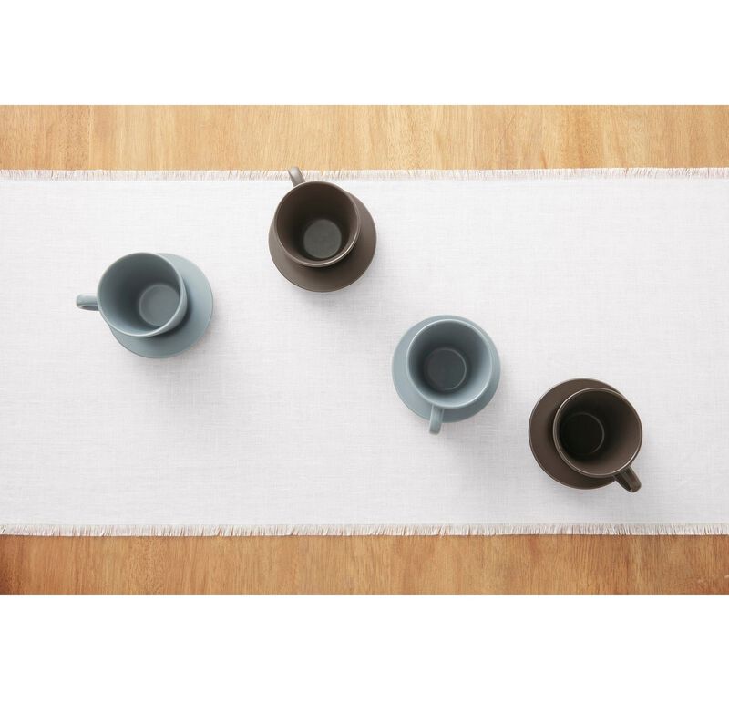 Solino Home 100% Pure Linen Table Runner - Fringe