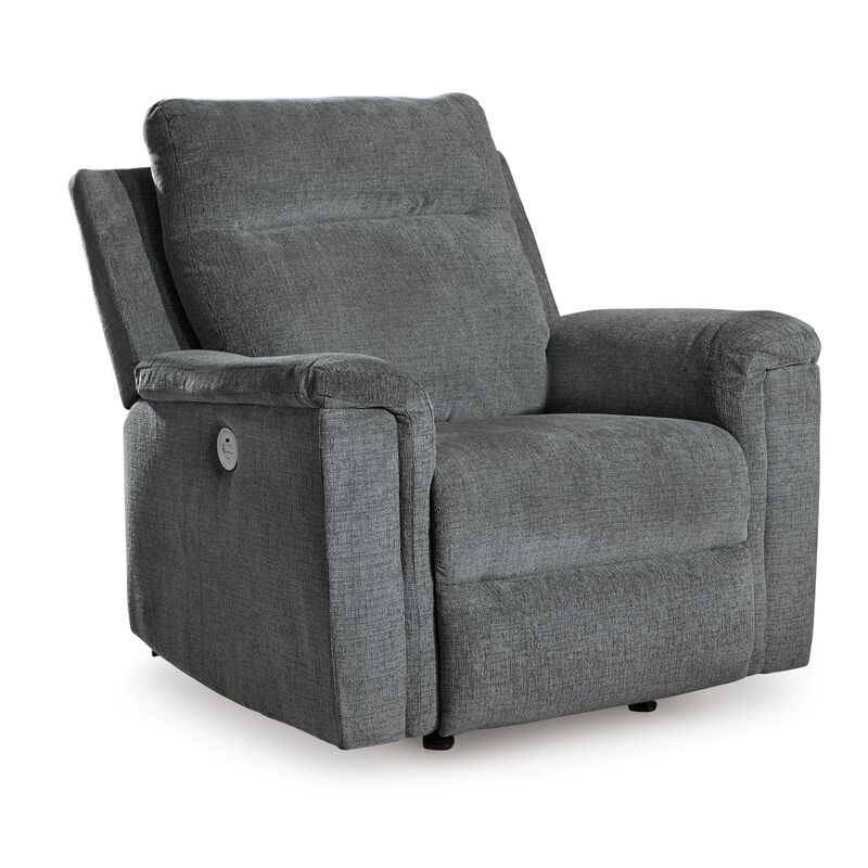 Jinu Power Recliner Chair, Gray Polyester and Soft Micro Chenille