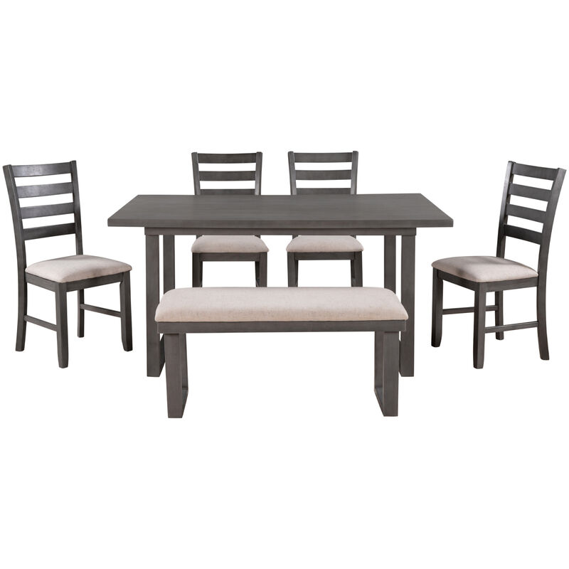 Streamdale Solid Wood 6-Piece Dining Set