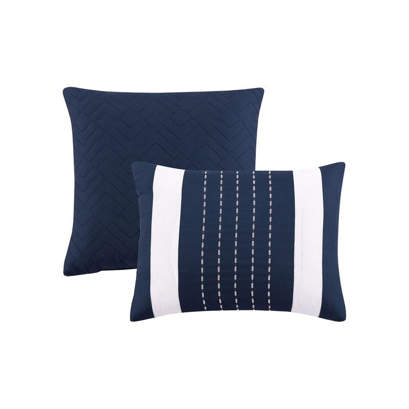 Dotted Stripe 5 pc King Comforter Set