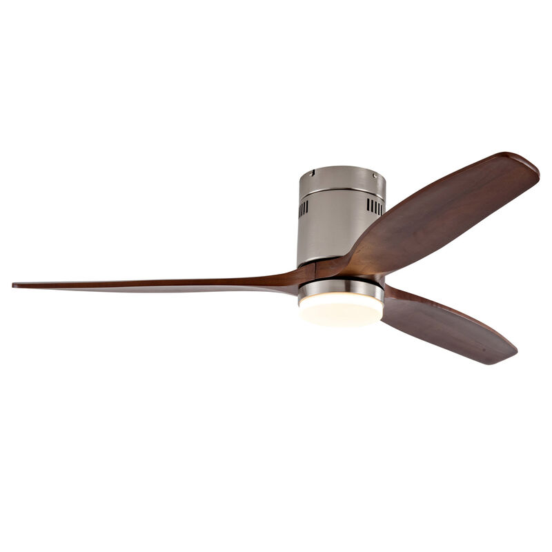 ELEMENT ACE Modern Ceiling Fan with Integrated LED Light and Remote Control Featuring Energy Efficient DC Motor and Reversible Functionality image number 0