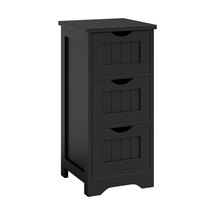 Bathroom Wooden Free Standing Storage Side Floor Cabinet Organizer