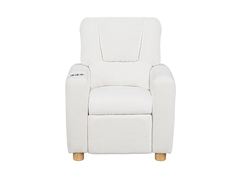 Beige Kid Push-back Recliner image number 0