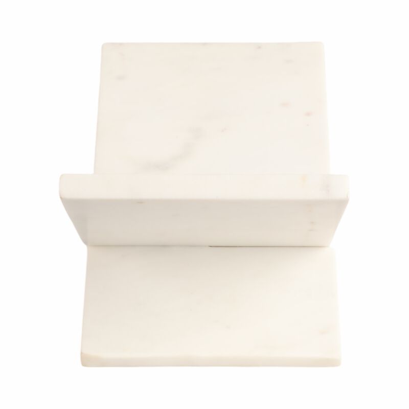 14" Marble Bookstand, White, Kd image number 3
