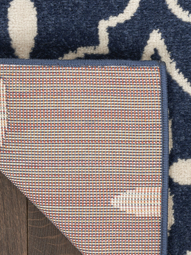 Nourison Essentials NRE04 Navy/Ivory 4' x 6' Rug