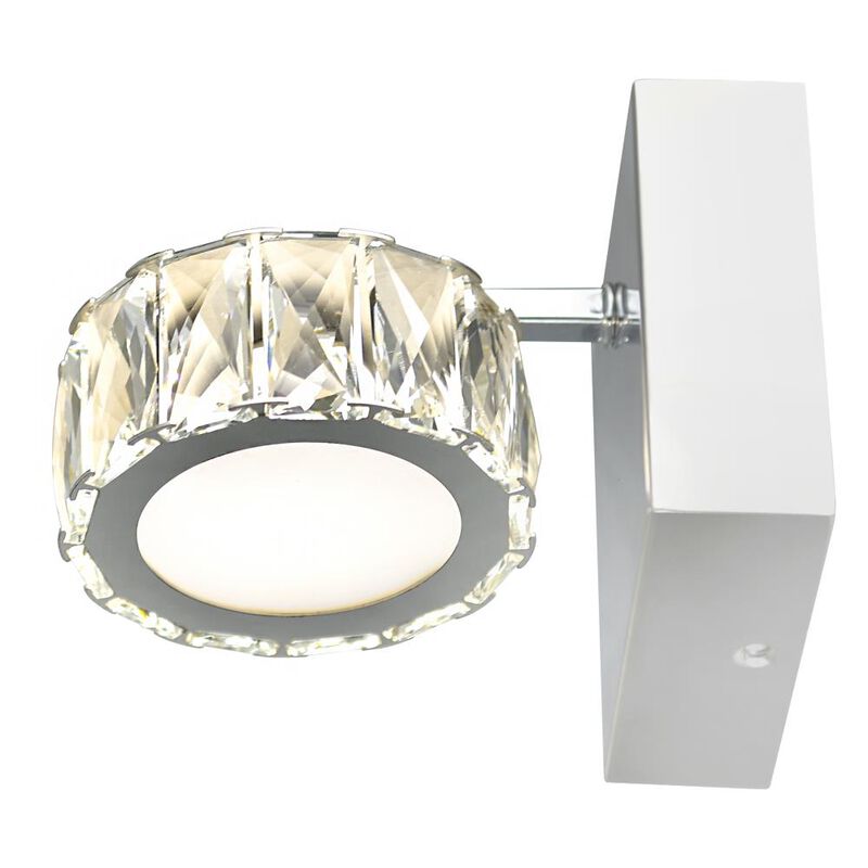Milan LED Bathroom Sconce With Chrome Finish