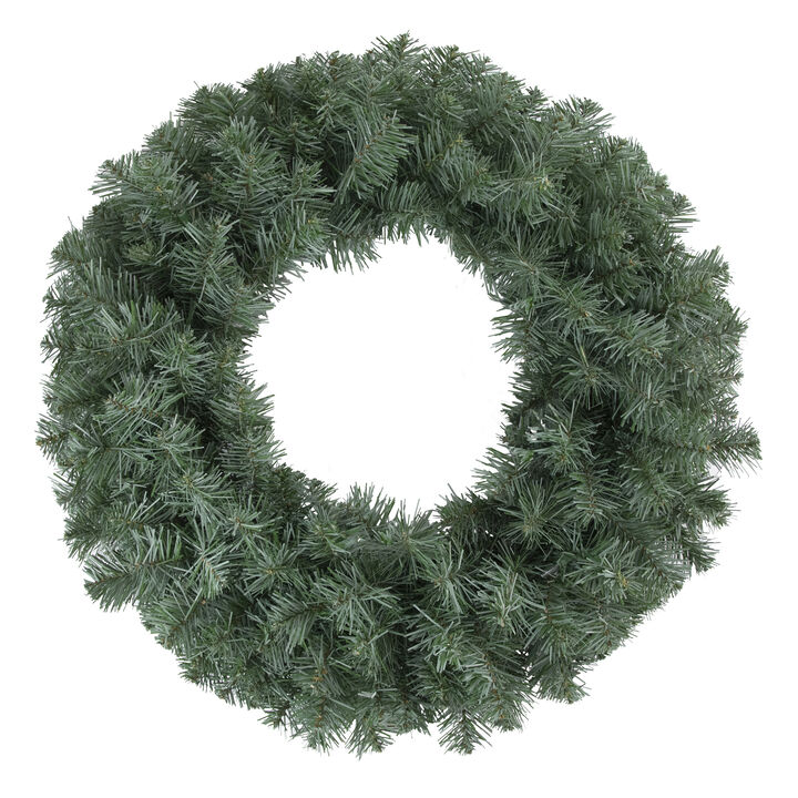 Colorado Blue Spruce Artificial Christmas Wreath  24-Inch  Unlit
