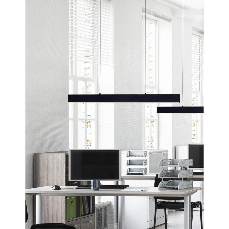 Krista LED Chandelier With Satin Black Finish