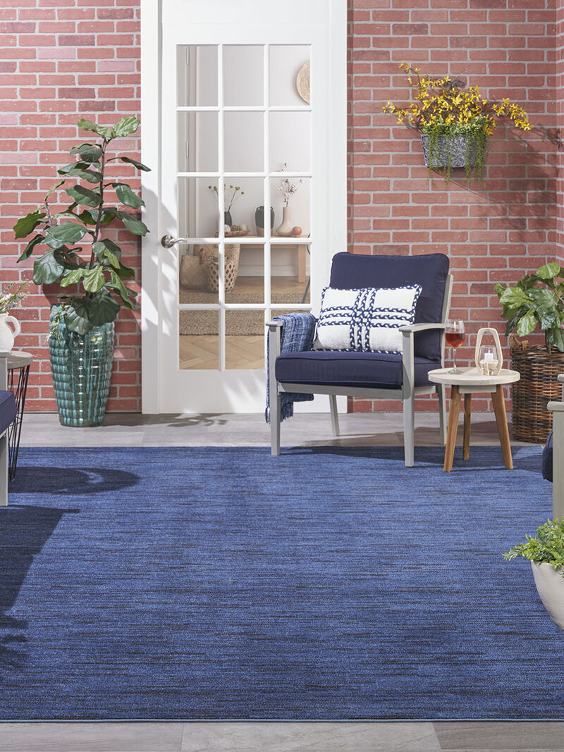Nourison Essentials NRE01 Midnight Blue 10' x 14' Rug