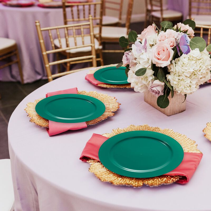 7.5" Solid Green Holiday Round Plastic Salad Plates (240 Plates) image number 7