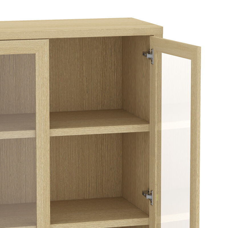Rivington Neutral Bookcase Cabinet
