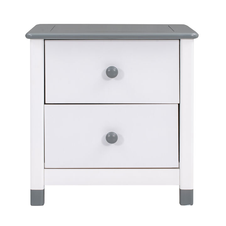 Merax Nightstand with 2 Drawers for Kids' Room