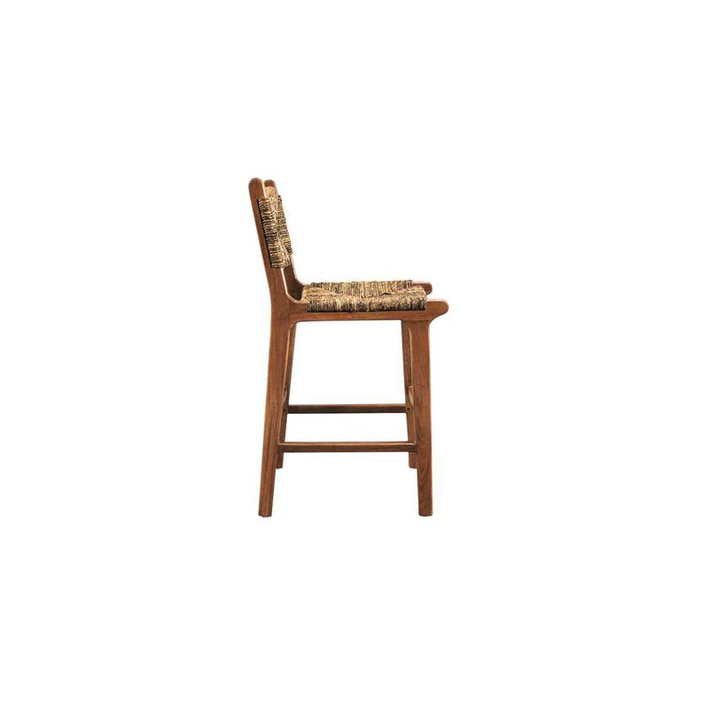 Carolina Living Banana Weave Barstool - Set of 2 - Caramel