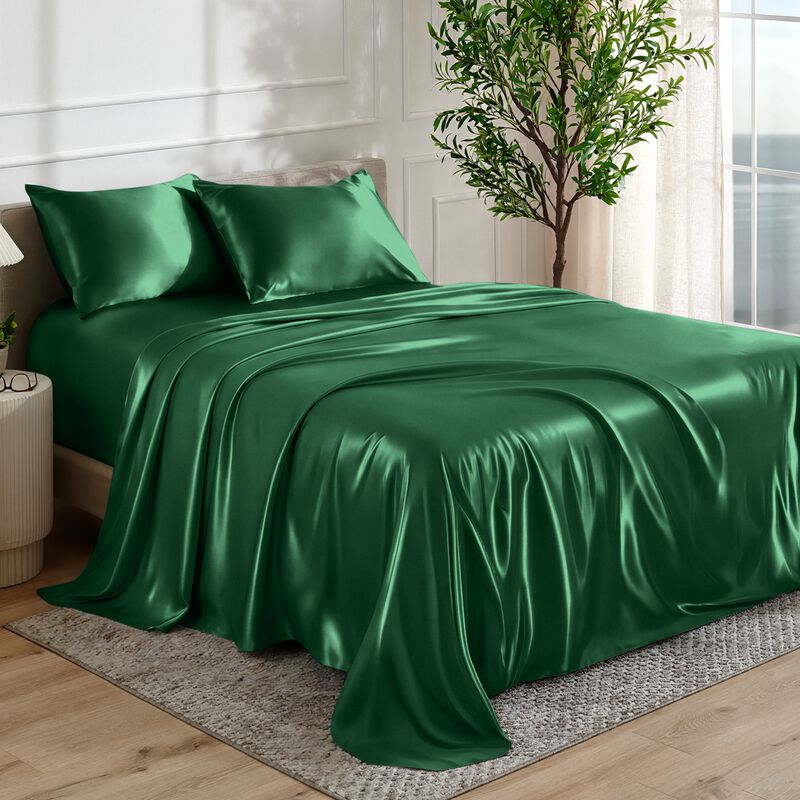 Silky-Smooth Satin Sheet Set image number 4