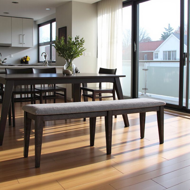 Starlight Canyon Home Brown Dining Bench – Solid Wood Bench for Dining Table with Storage