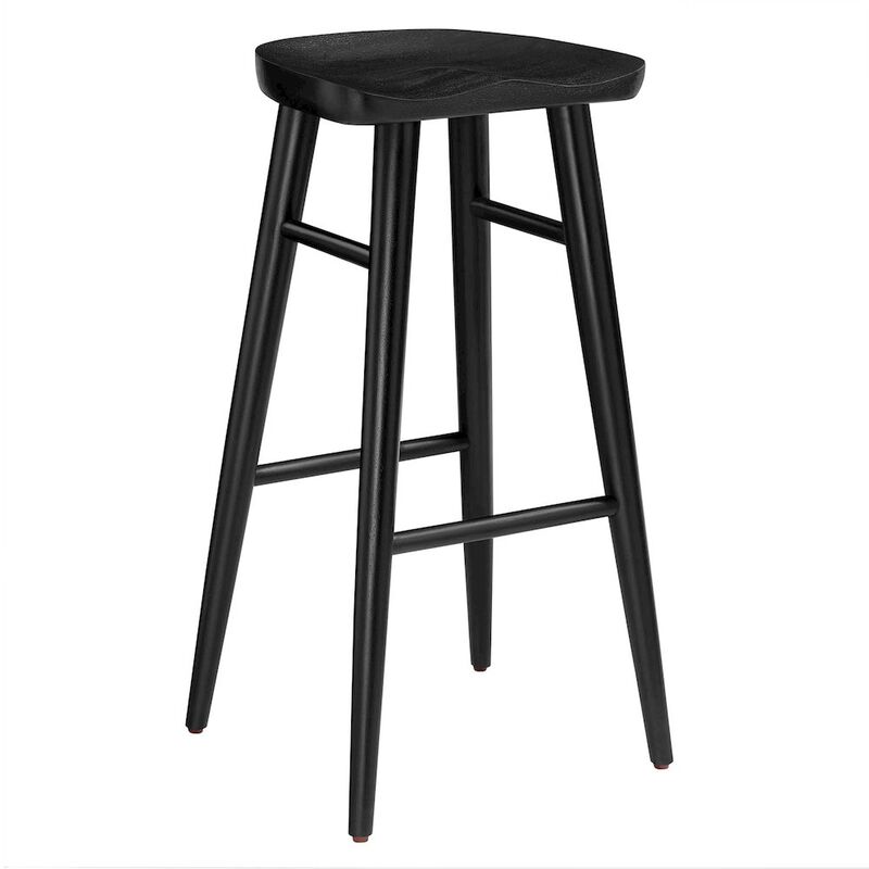 Saville Backless Wood Bar Stools Set of 2 image number 3