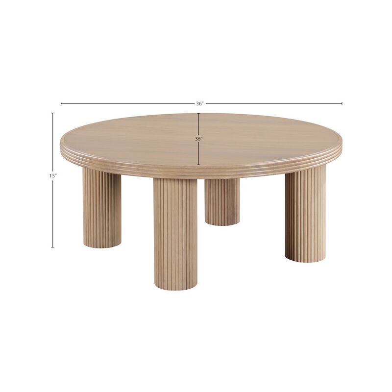 Meridian Furniture Hayden Natural Oak Coffee Table