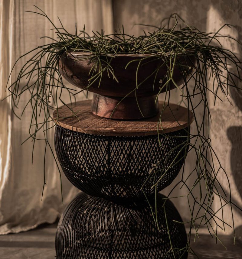 D-Bodhi Wave Side Table in Black