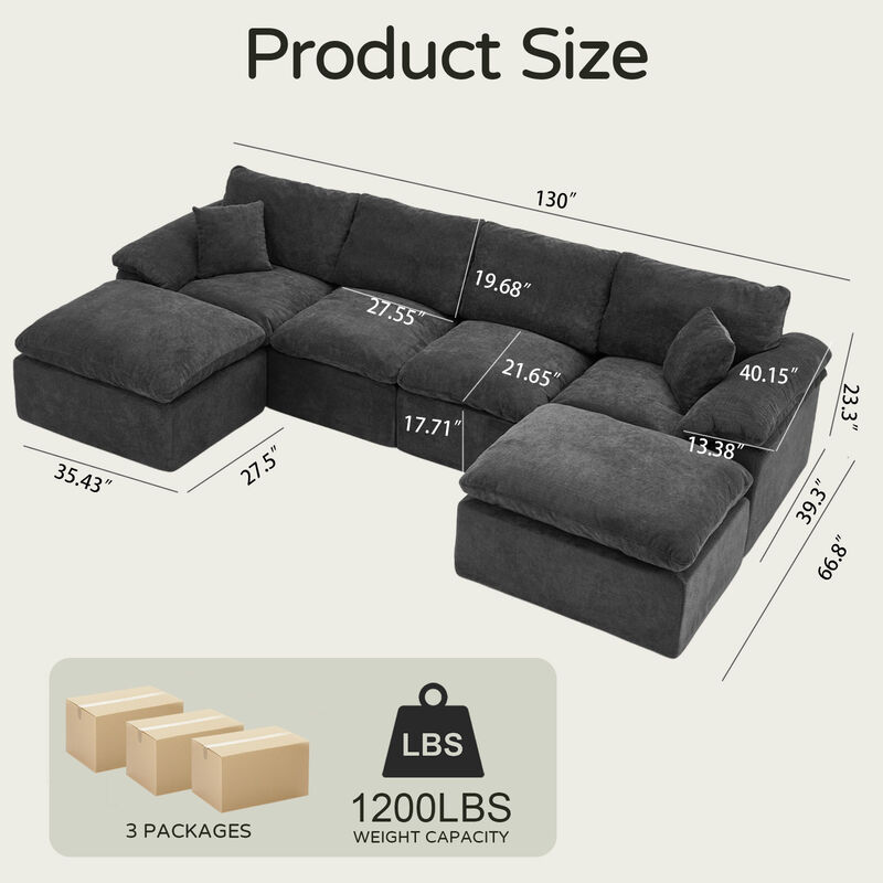 Swirl Modular Sectional Sofa image number 9