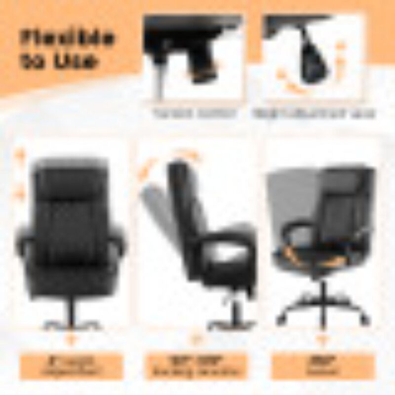Hivvago Ergonomic High Back Executive Chair with Thick Headrest Cushion