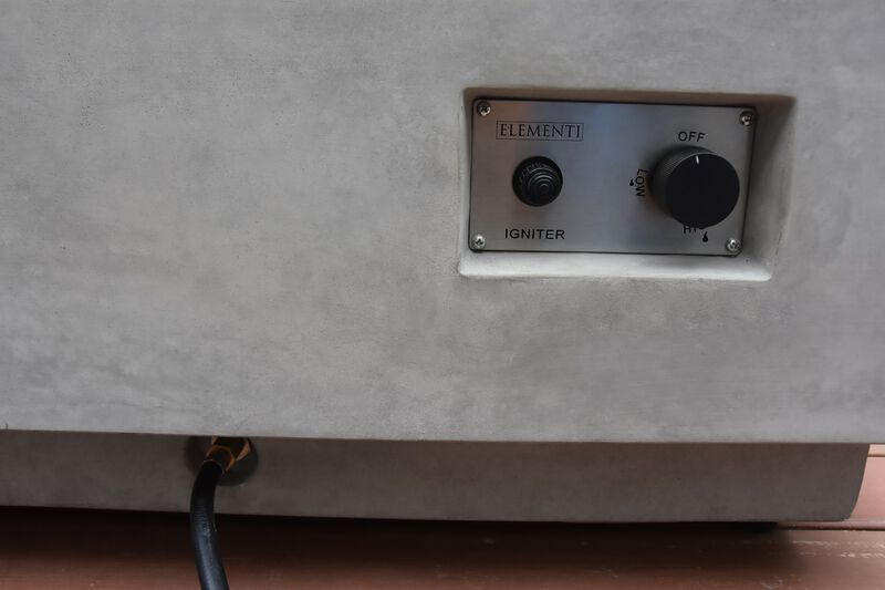 Elementi Granville Concrete Outdoor Patio Fire Pit Table image number 5