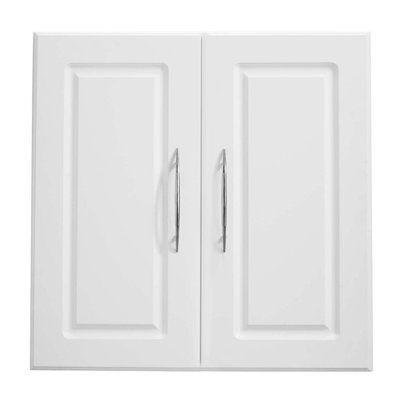 Laundry Room Wall Cabinet 2-Tier with Adjustable Shelf & Doors image number 0