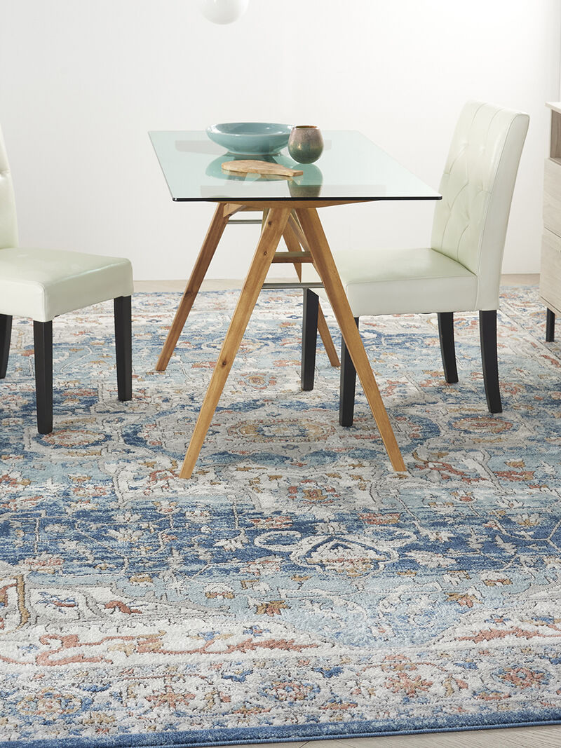 Quarry QUA11 Ivory/Blue 10' x 14' Rug