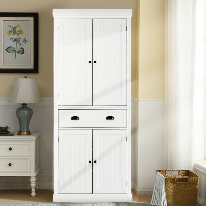 Hivvago Cupboard Freestanding Kitchen Cabinet with Adjustable Shelves