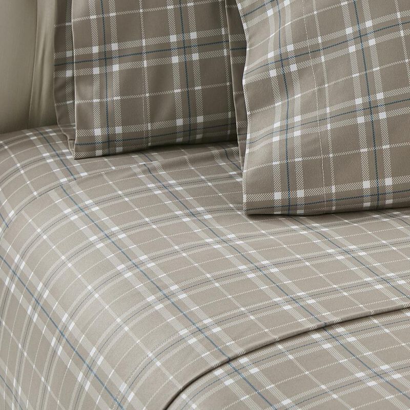 Micro Flannel Printed Deep-Pocket Sheet Set
