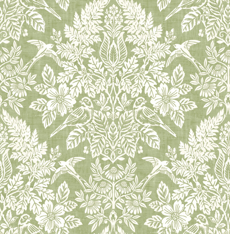 Finch Green Woodland Wallpaper image number 0