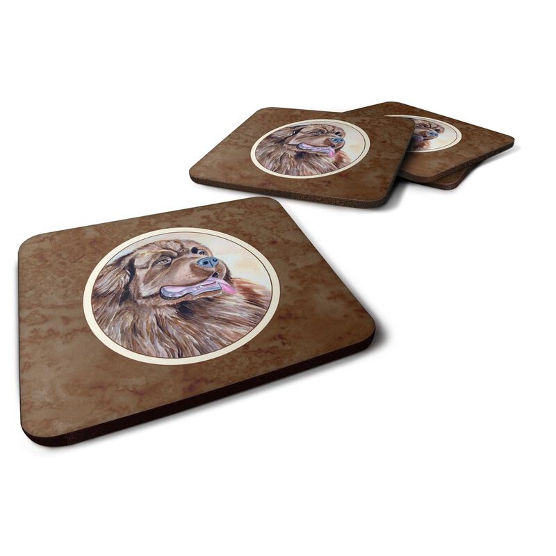 Caroline's Treasures 7119FC Newfoundland Foam Coasters (Set of 4), 3.5, Multicolor image number 0