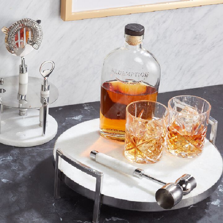 Roman Marble Bar Serving Tray