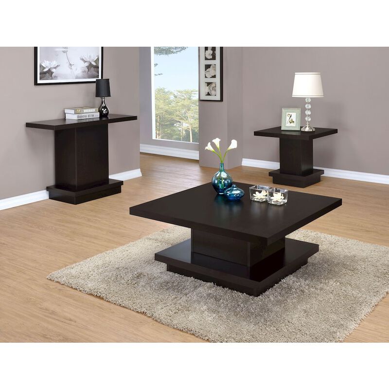 Coaster Reston Square Engineered Wood Coffee Table Cappuccino