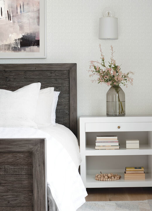 Jellia Grey Petal Geometric Wallpaper