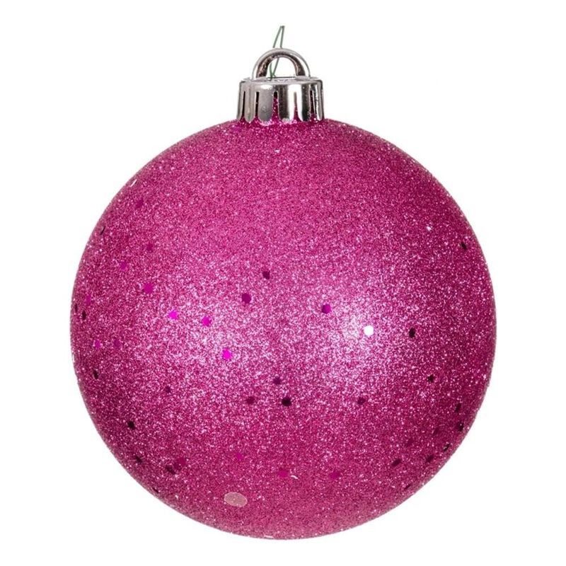 Hot Pink Sequin Ball Drilled Cap image number 1
